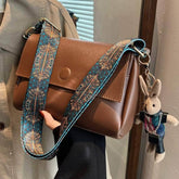 Retro Leather Flap Shoulder Bag